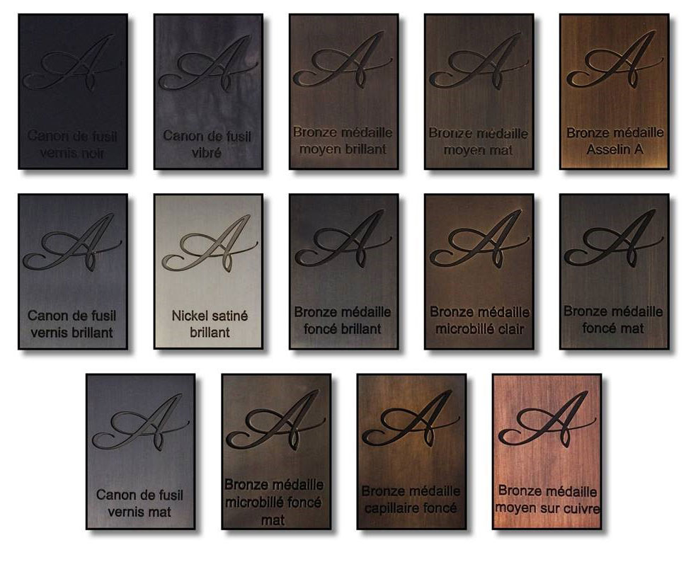 Bronze finishes